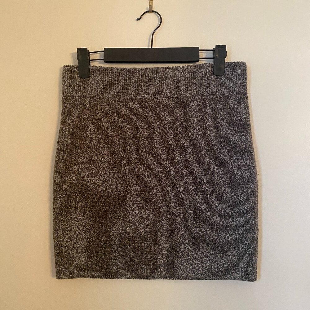 T by Alexander Wang Gray Wool Mini Skirt Size S